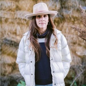 Oiselle Kara Puffy Shacket | cream | size small